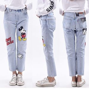 mickey mouse levis jeans